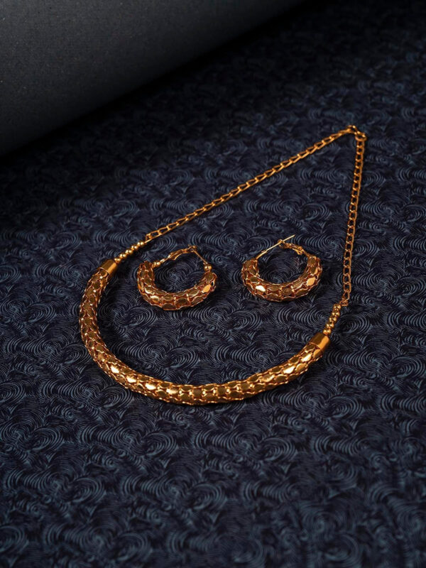 Gold Plated Light Weight Hasli Necklace - Abdesignsjewellery