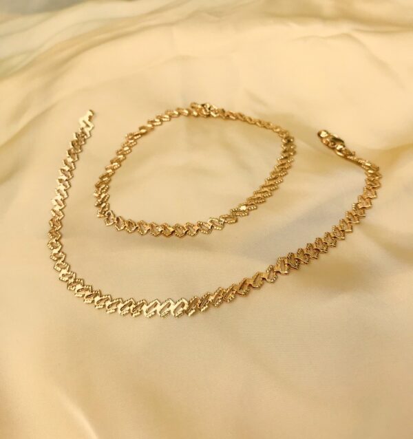 ABSTRACT HIGH QUALITY GOLD PLATED ANKLET - Abdesignsjewellery