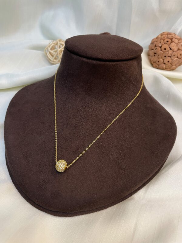 Dailywear Round Golden Ball Necklace - Abdesignsjewellery