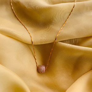 Rosegold Dailywear Round Pendent & Chain - Abdesignsjewellery