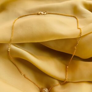 Dailywear Round Golden Ball Necklace - Abdesignsjewellery