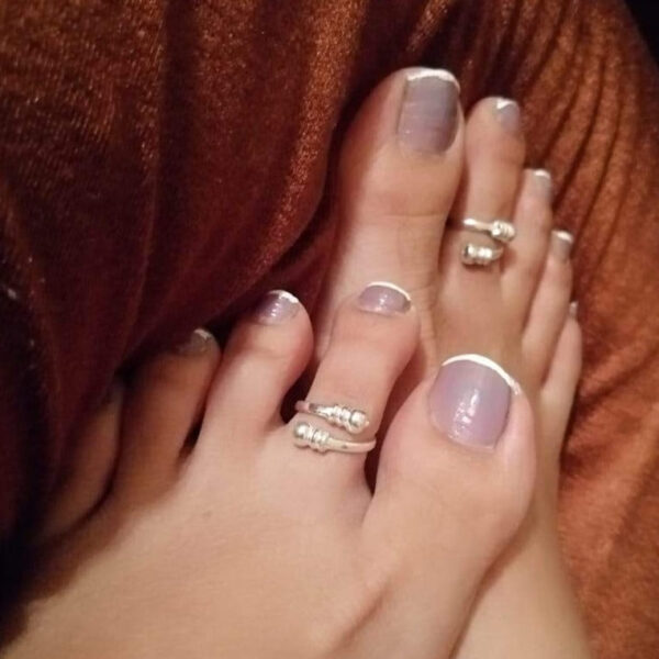 Dailywear Beautiful Silver Toe Rings - Abdesignsjewellery